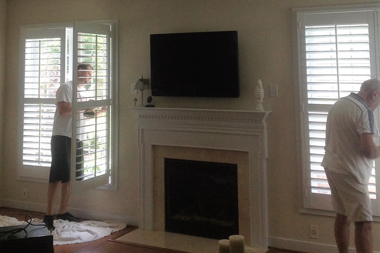 Charlotte shutter installation